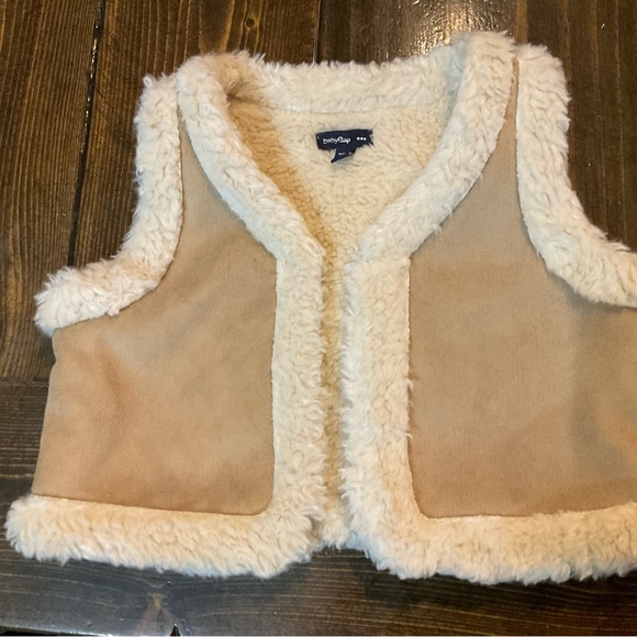 Baby Gap Other - Cozy Tan & Cream Kids Vest by GAP